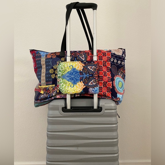 🍁Sunday Sale🍁Johnny Was Colorful Travel Tote - Picture 1 of 6